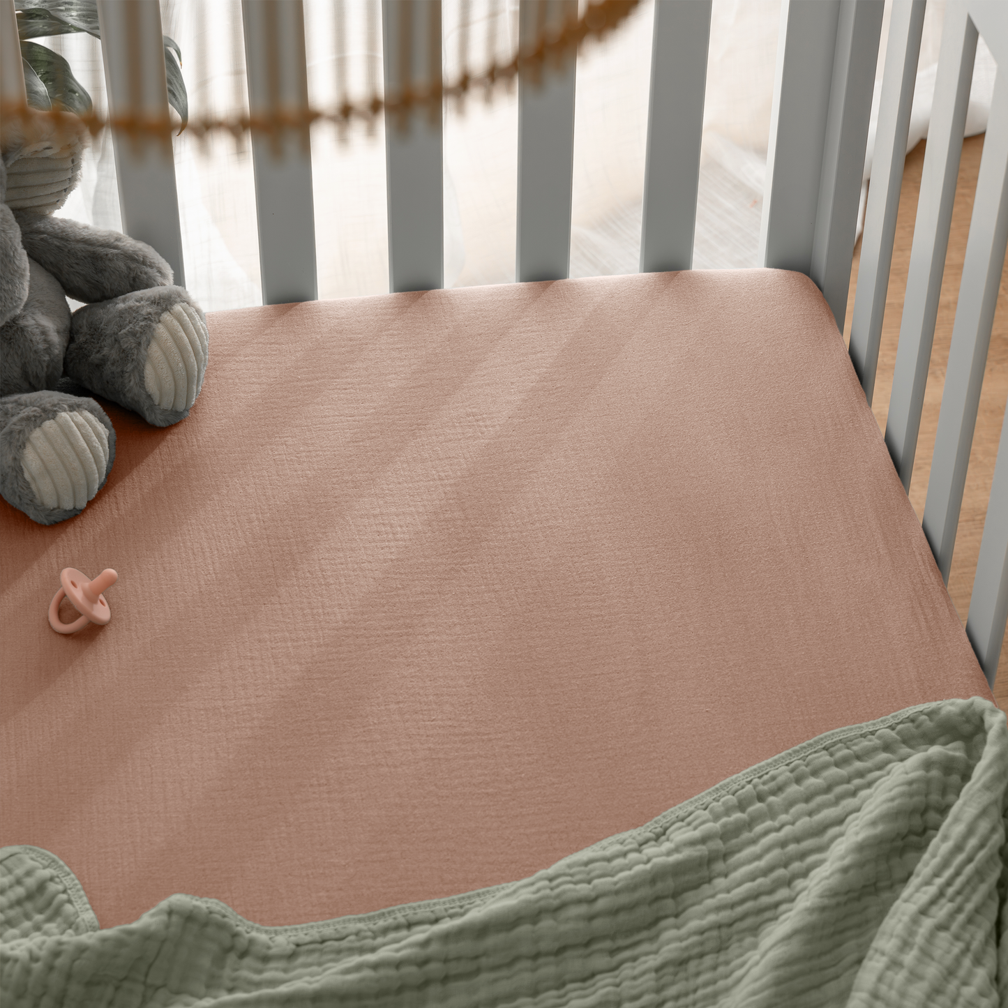 Muslin Fitted Crib Sheet, 1 Pack