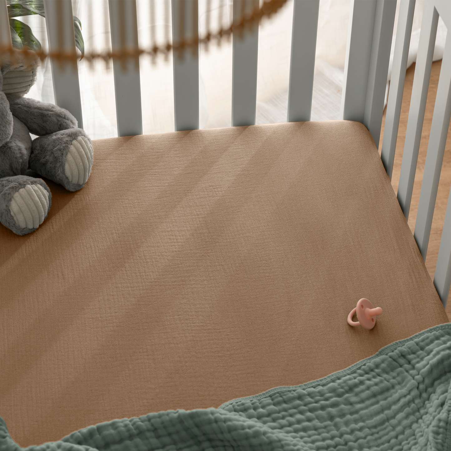 Muslin Fitted Crib Sheet, 1 Pack