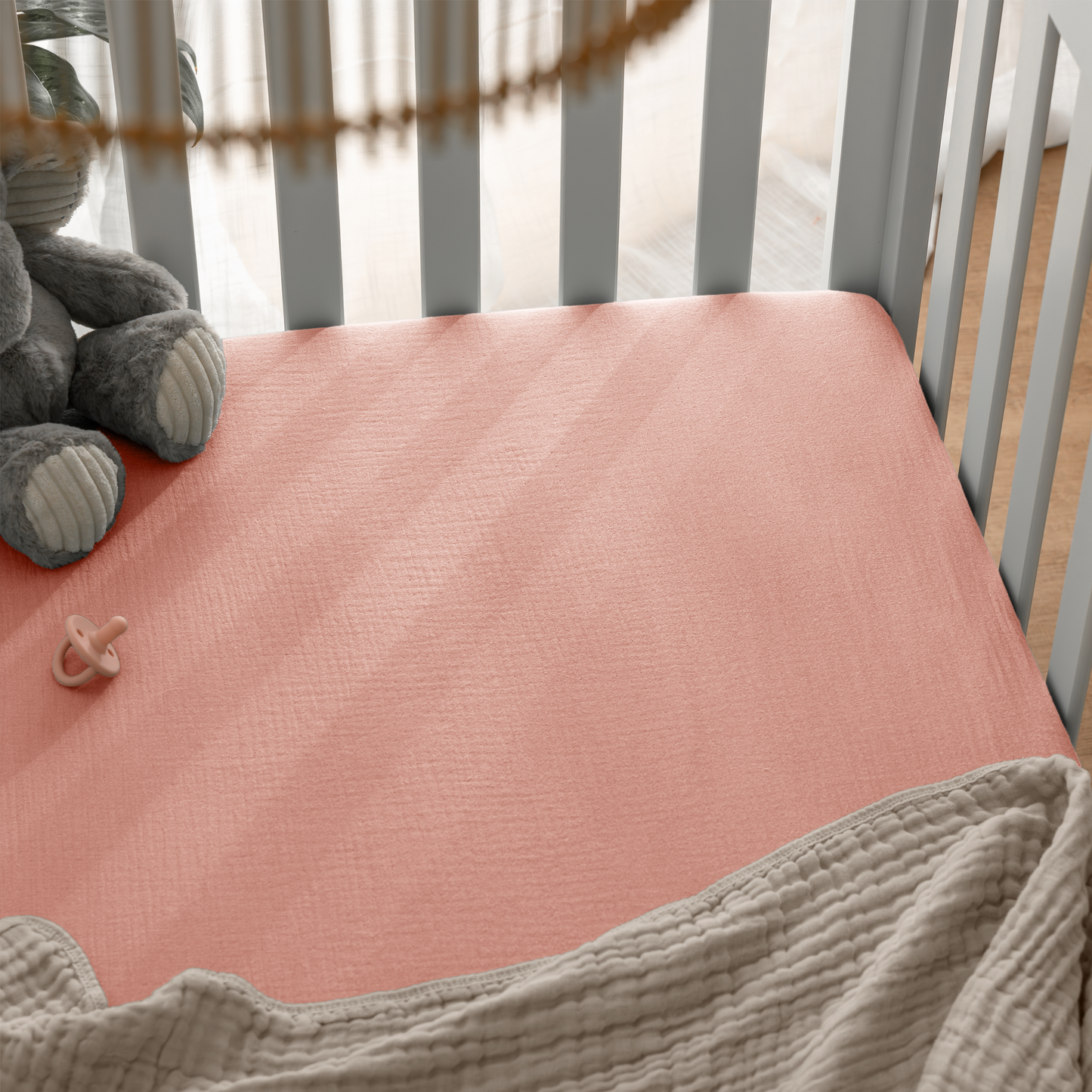 Muslin Fitted Crib Sheet, 1 Pack