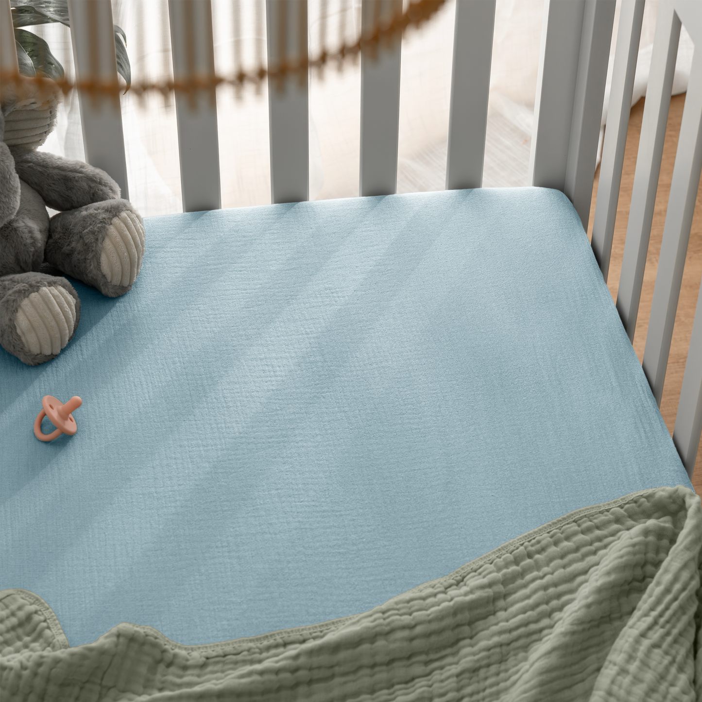 Muslin Fitted Crib Sheet, 1 Pack