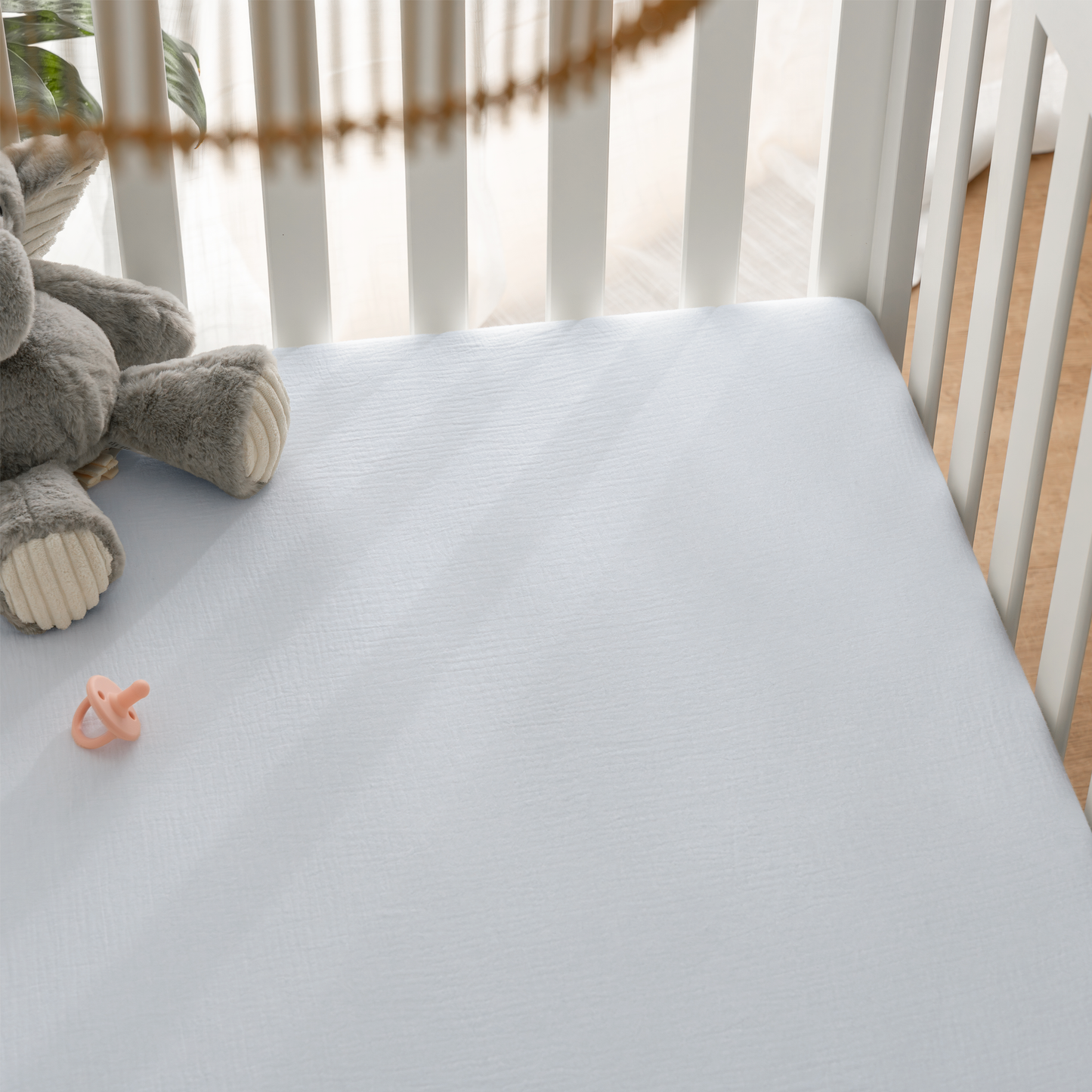 Muslin Fitted Crib Sheet, 1 Pack