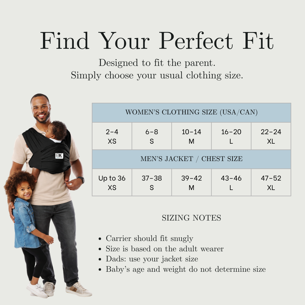Baby K'tan Active Baby Carrier | Heather Black