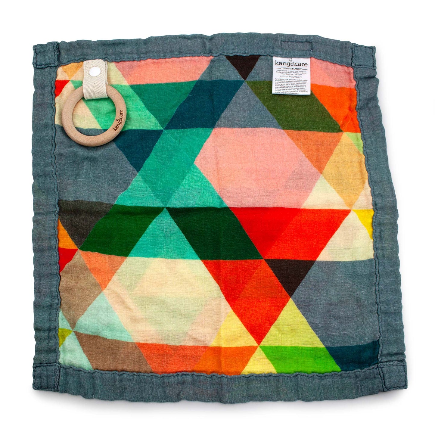 Kanga Care Reversible Teething Blanket Lovey :: Finn