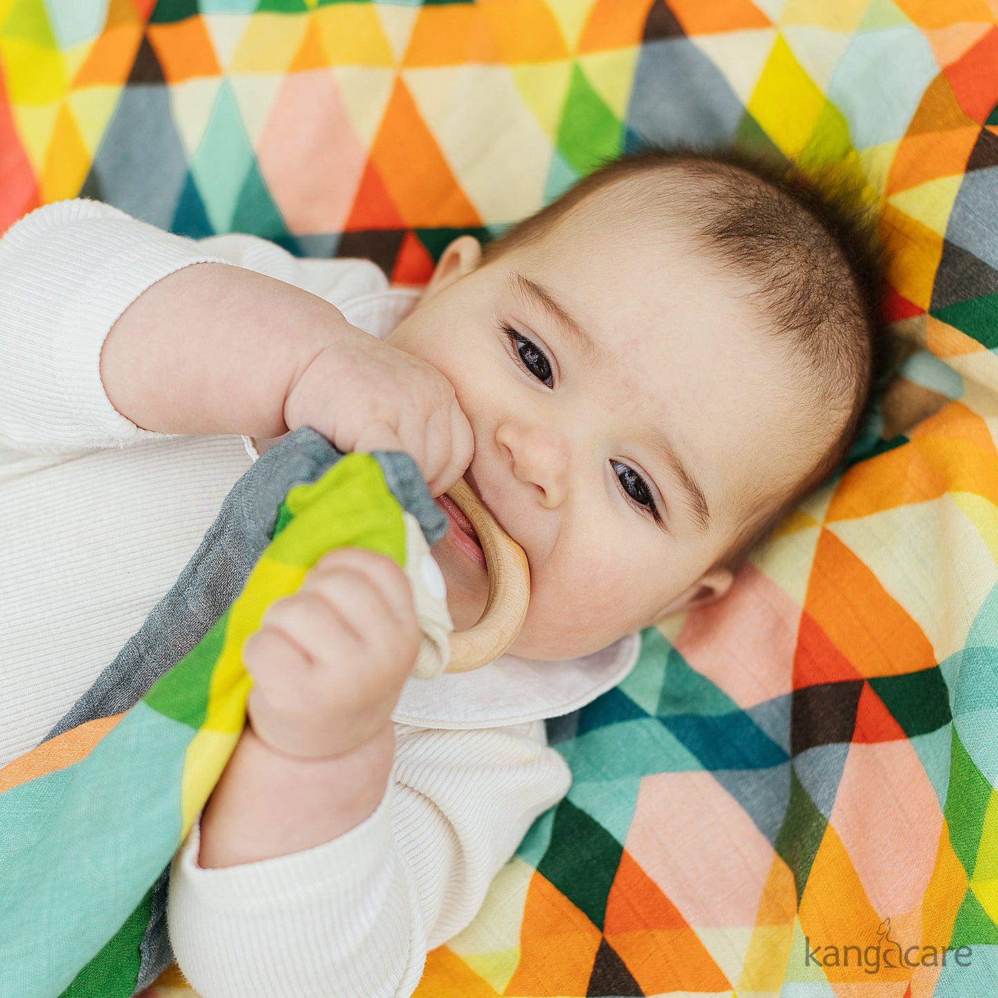Kanga Care Reversible Teething Blanket Lovey :: Finn