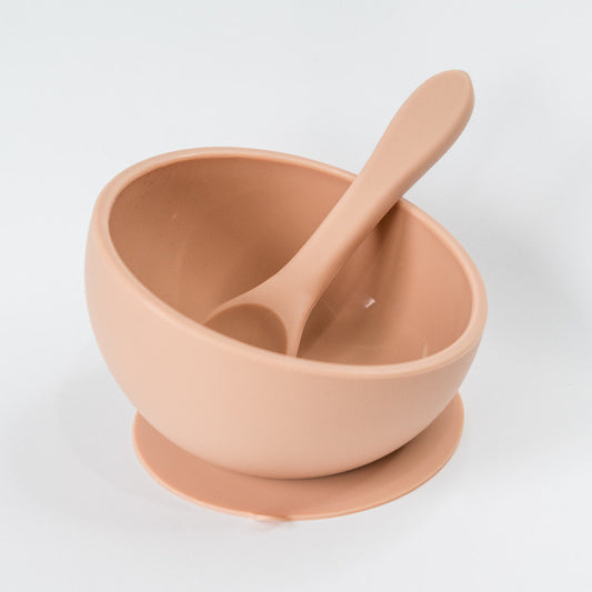 Apricot Suction Bowl and Spoon Set