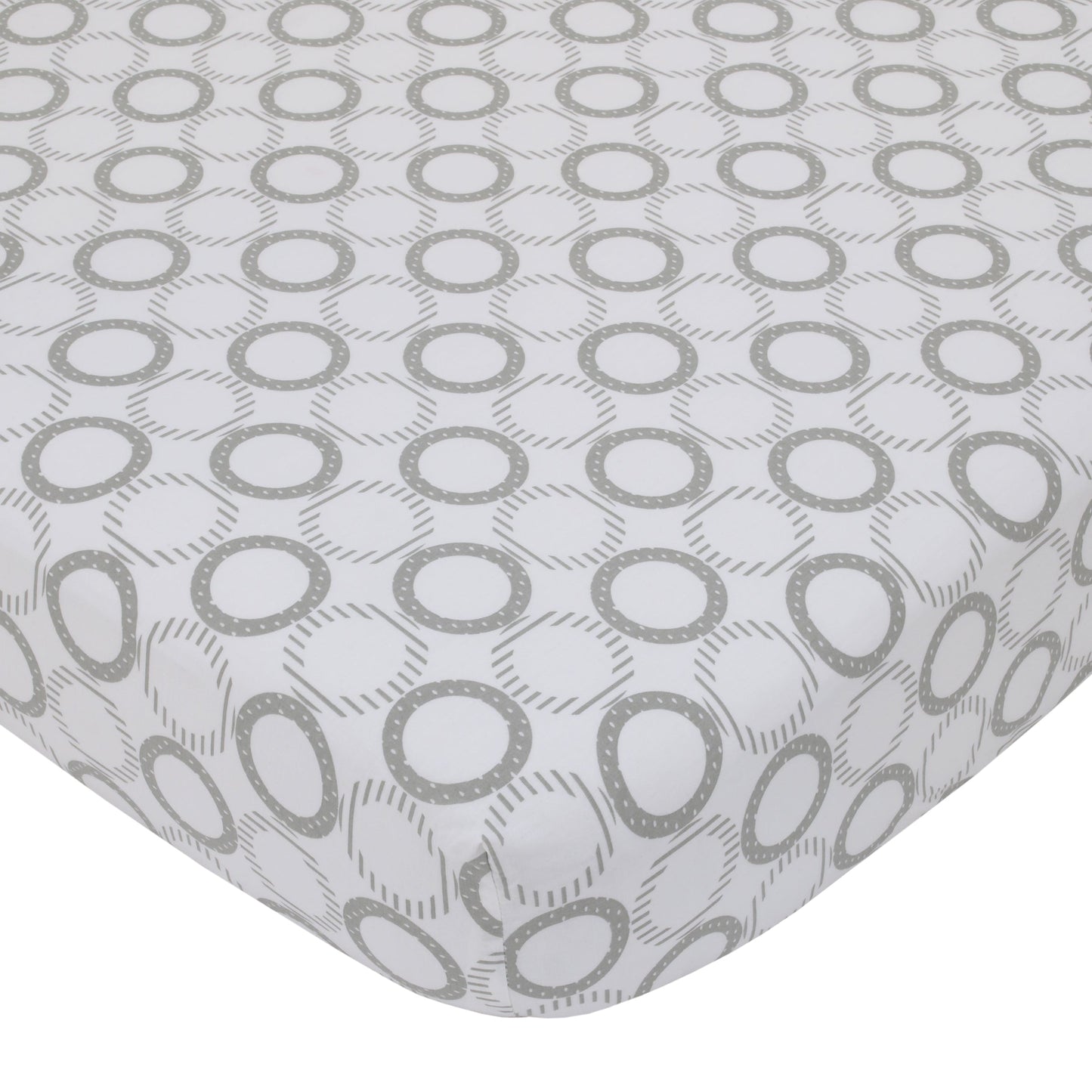NoJo Dreamer Gray Elephant 8-Piece Nursery Crib Bedding Set