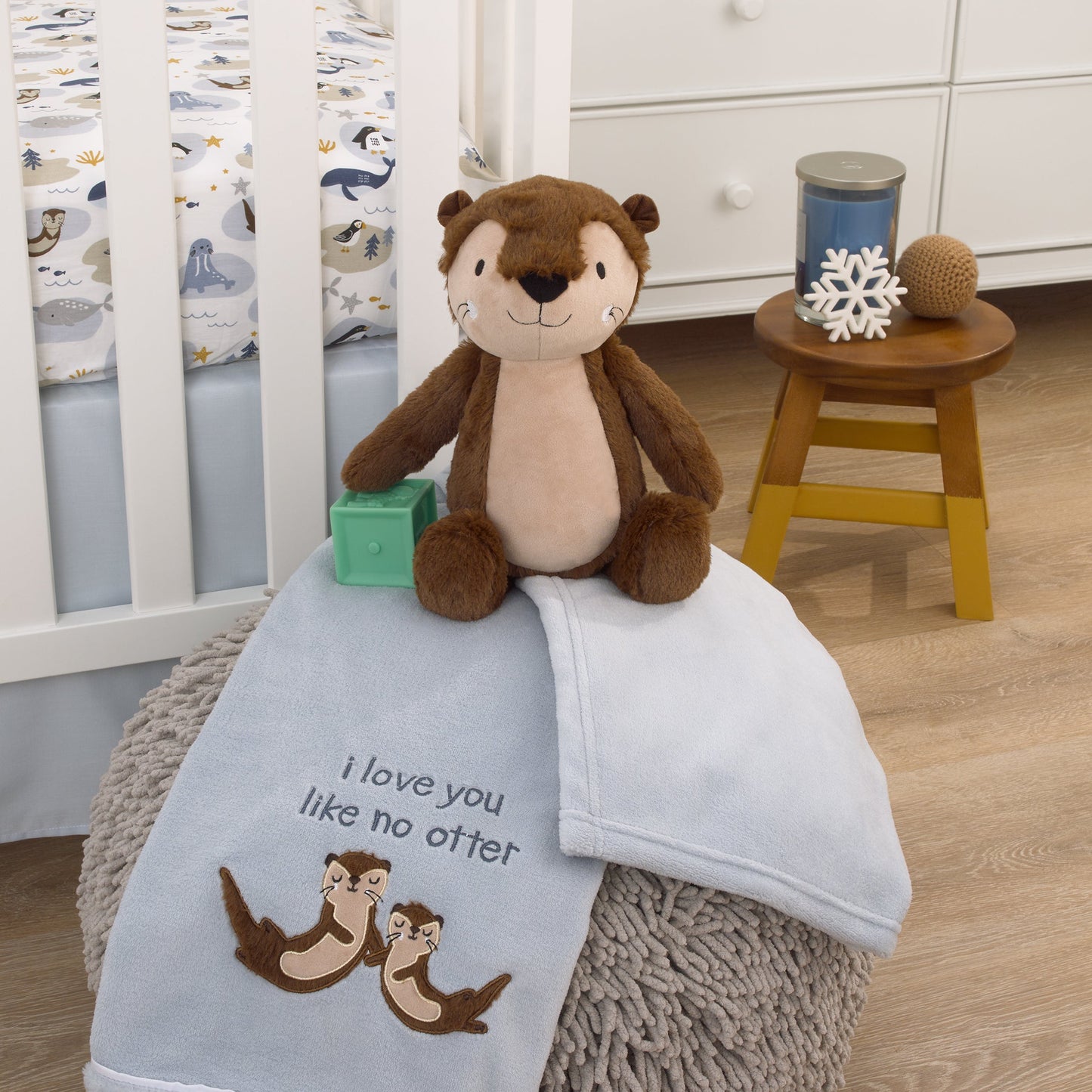 Arctic Adventure Tan and Brown Sea Otter Cuddle Plush Stuffed Animal