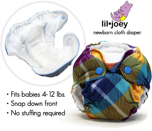 Lil Joey All In One Cloth Diaper (2 pk) - Finn