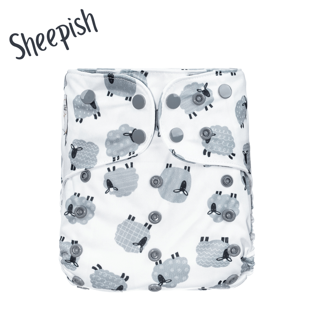 "The Elite Double Gusset Pocket Diaper" by Happy BeeHinds
